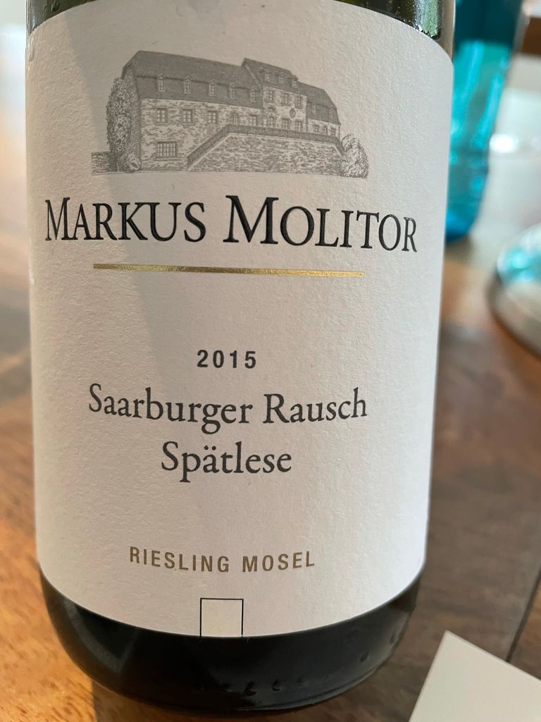 2022 Markus - Saarburger Molitor Spätlese Capsule) (White Rausch CellarTracker Riesling