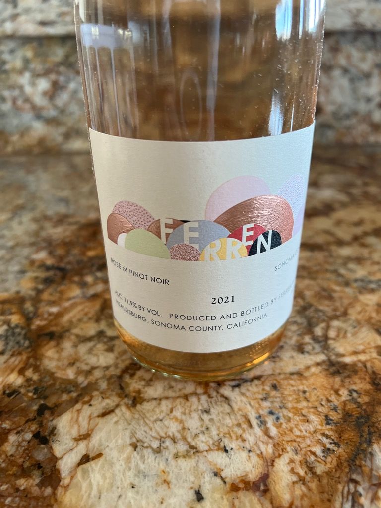 2021 Ferren Wines Pinot Noir Rosé, USA, California, Sonoma County ...