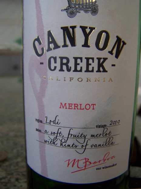 2010 Canyon Creek Merlot, USA, California, Central Valley, Lodi ...