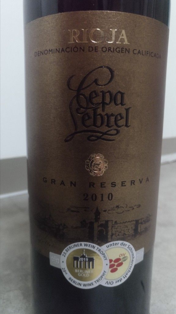 - 2015 Rioja Cepa CellarTracker Gran Lebrel Reserva