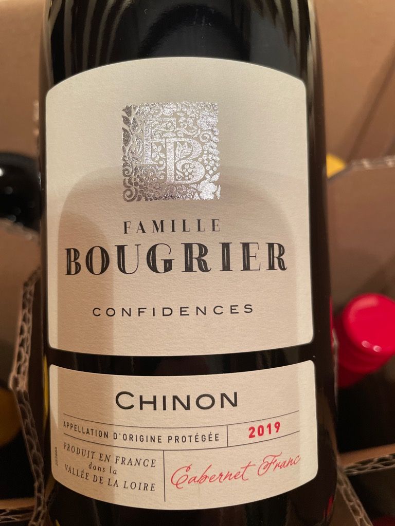 2019 Famille Bougrier Chinon, France, Loire Valley, Touraine, Chinon CellarTracker