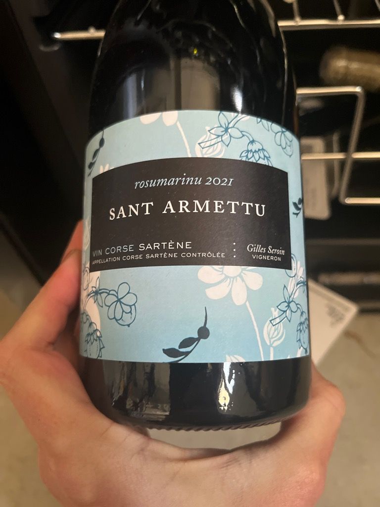 2021 Sant Armettu Vin de Corse Sartene rosumarinu CellarTracker