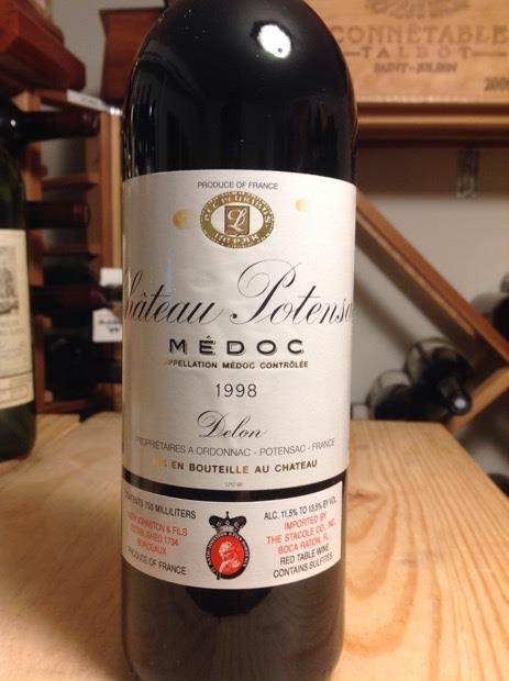 Château Potensac メドック 1998年 150cl 1998 Château Potensac - CellarTracker