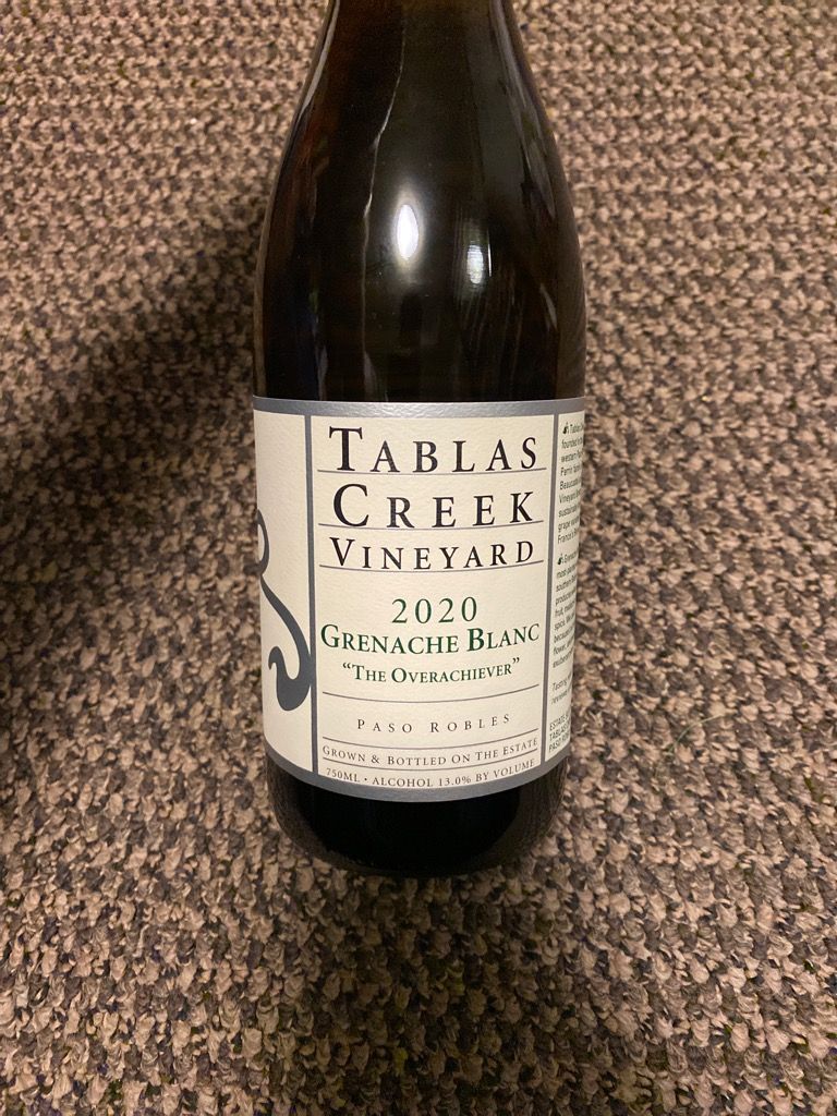 2020 Tablas Creek Grenache Blanc The Overachiever, USA, California