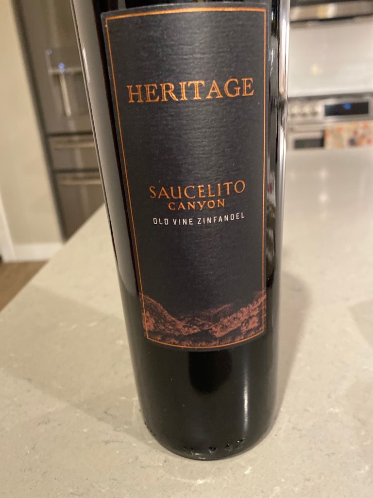 2020 Saucelito Canyon Zinfandel Heritage Estate, USA, California