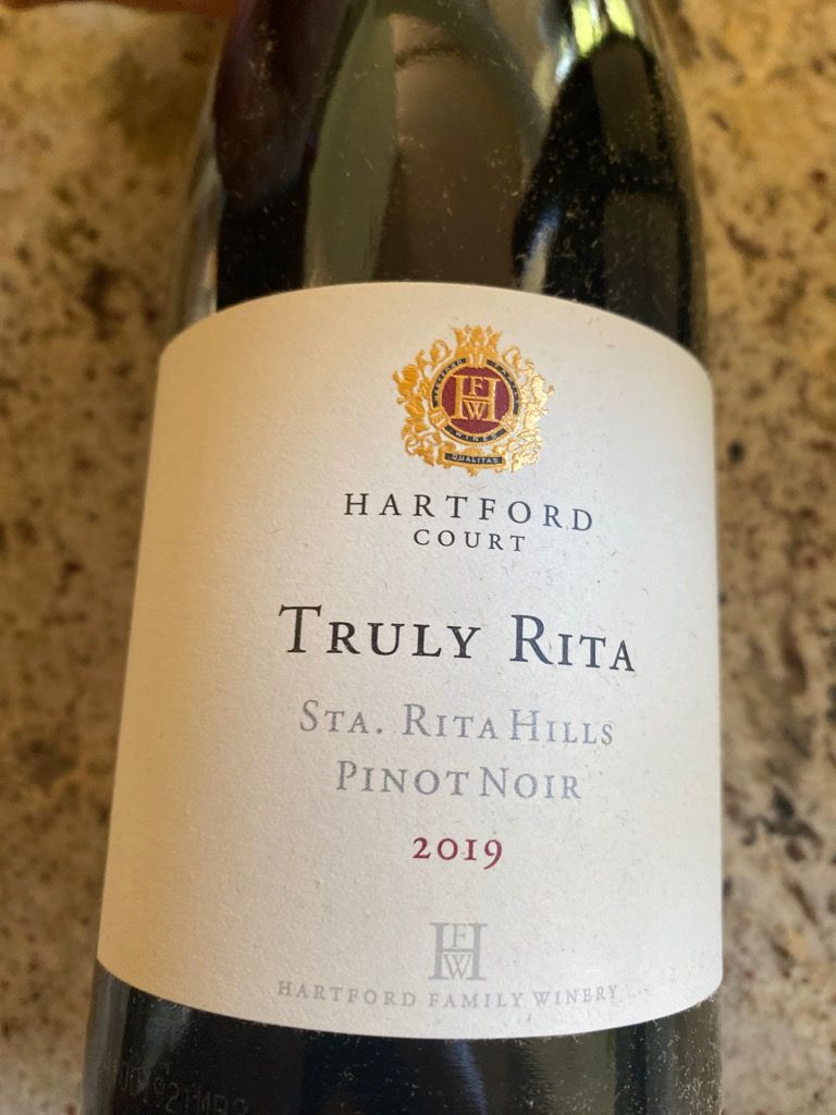 2019 Hartford / Hartford Court Pinot Noir Truly Rita USA California