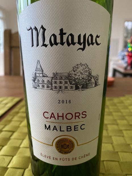 2016 Matayac Cahors, France, Southwest France, Cahors - CellarTracker