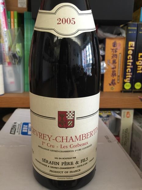 2015 Serafin Père et Fils Gevrey-Chambertin 1er Cru Les Corbeaux