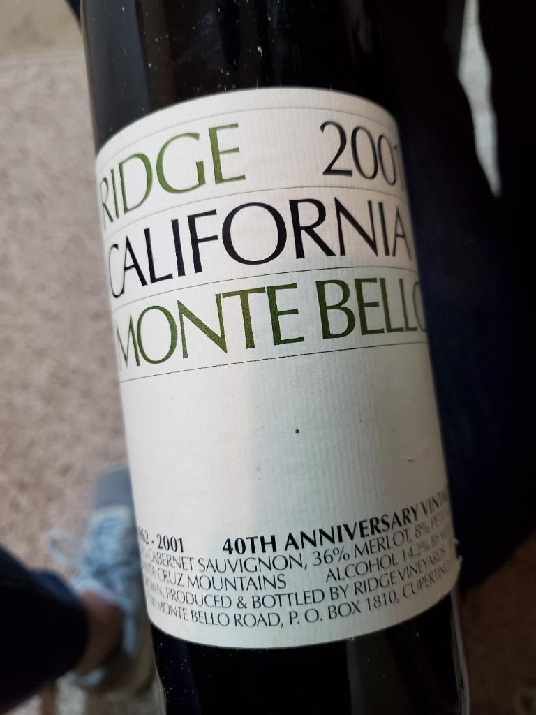 Monte Bello wine tasting report: 60 Years of Ridge Monte Bello