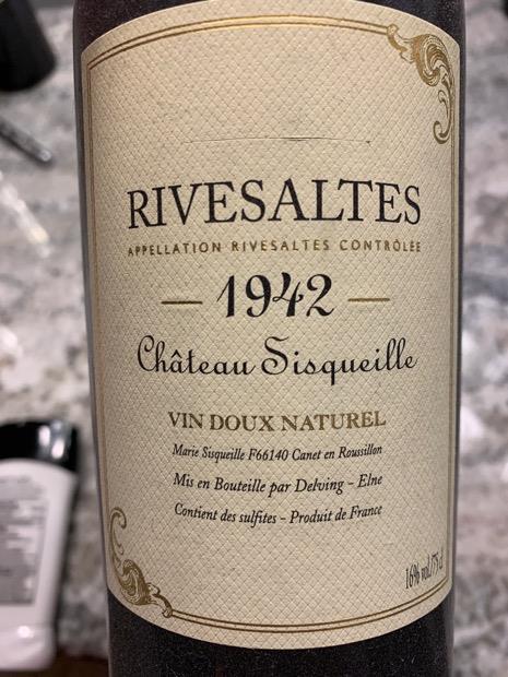 1943 Château Sisqueille Rivesaltes - CellarTracker