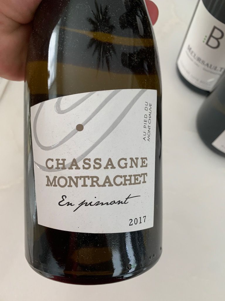 2017 Au Pied du Mont Chauve ChassagneMontrachet En Pimont, France, Burgundy, Côte de Beaune