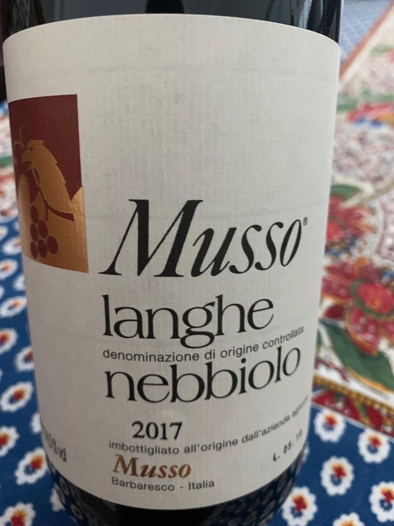 2016 Musso Langhe Nebbiolo, Italy, Piedmont, Langhe, Langhe DOC ...