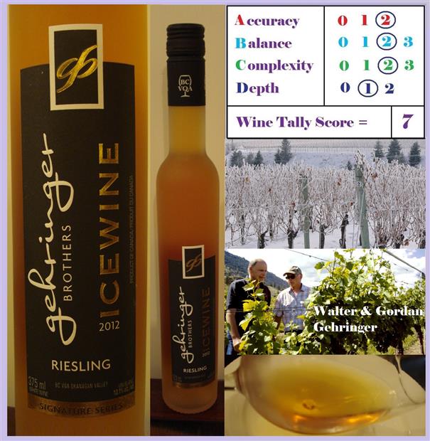 2019 Gehringer Brothers Estate Winery Riesling Icewine - CellarTracker