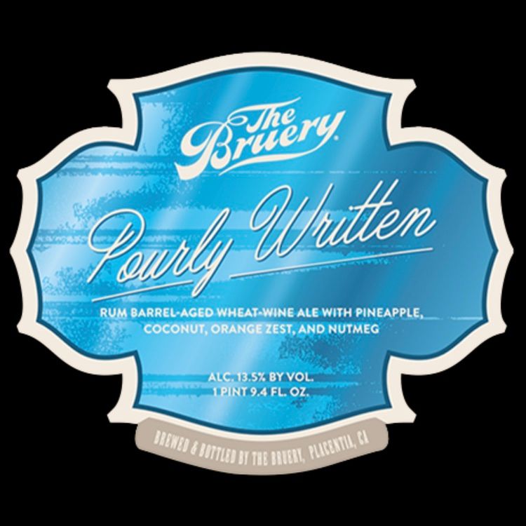 2022 The Bruery Pourly Written, USA, California, South Coast, Orange ...