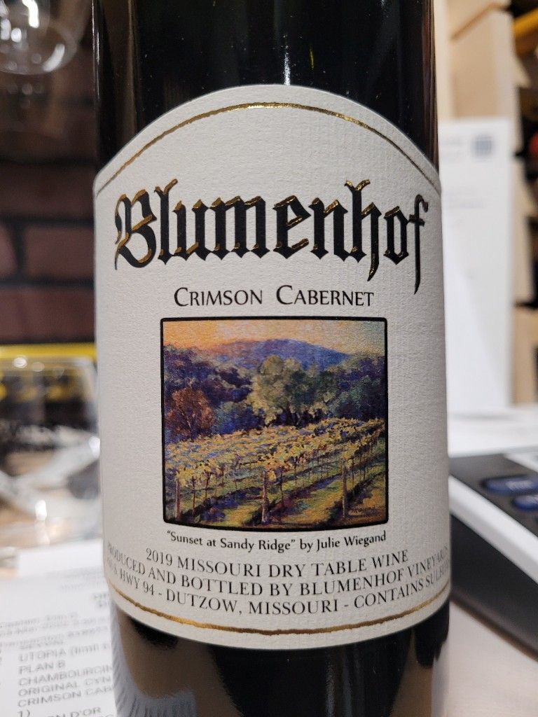 2019 Blumenhof Crimson USA, Missouri CellarTracker