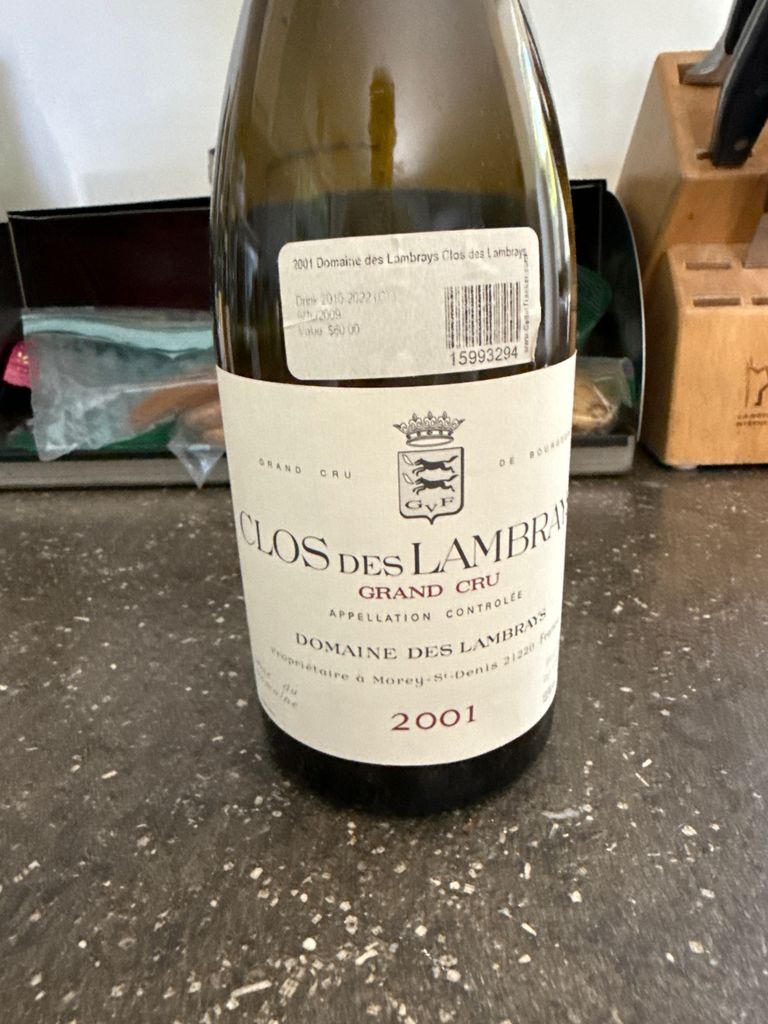 2001 Domaine des Lambrays Clos des Lambrays - CellarTracker