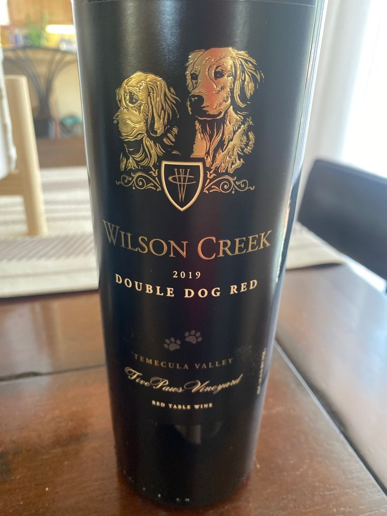 2019 Wilson Creek Double Dog Red Five Paws Vineyard, USA, California