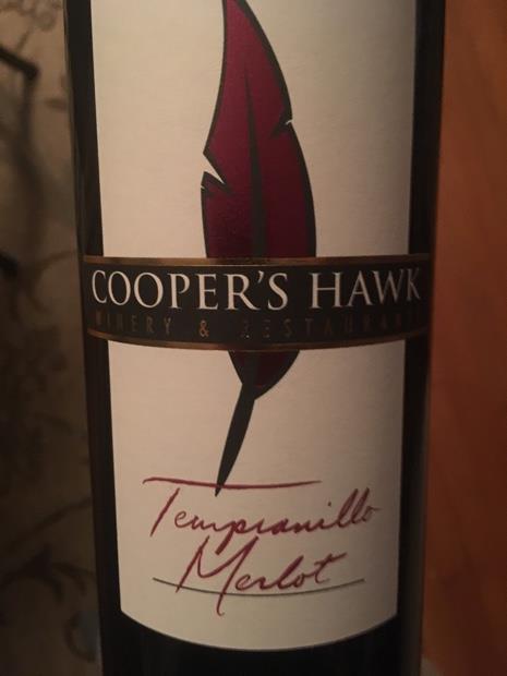 NV Cooper's Hawk Tempranillo Merlot, USA, American - CellarTracker