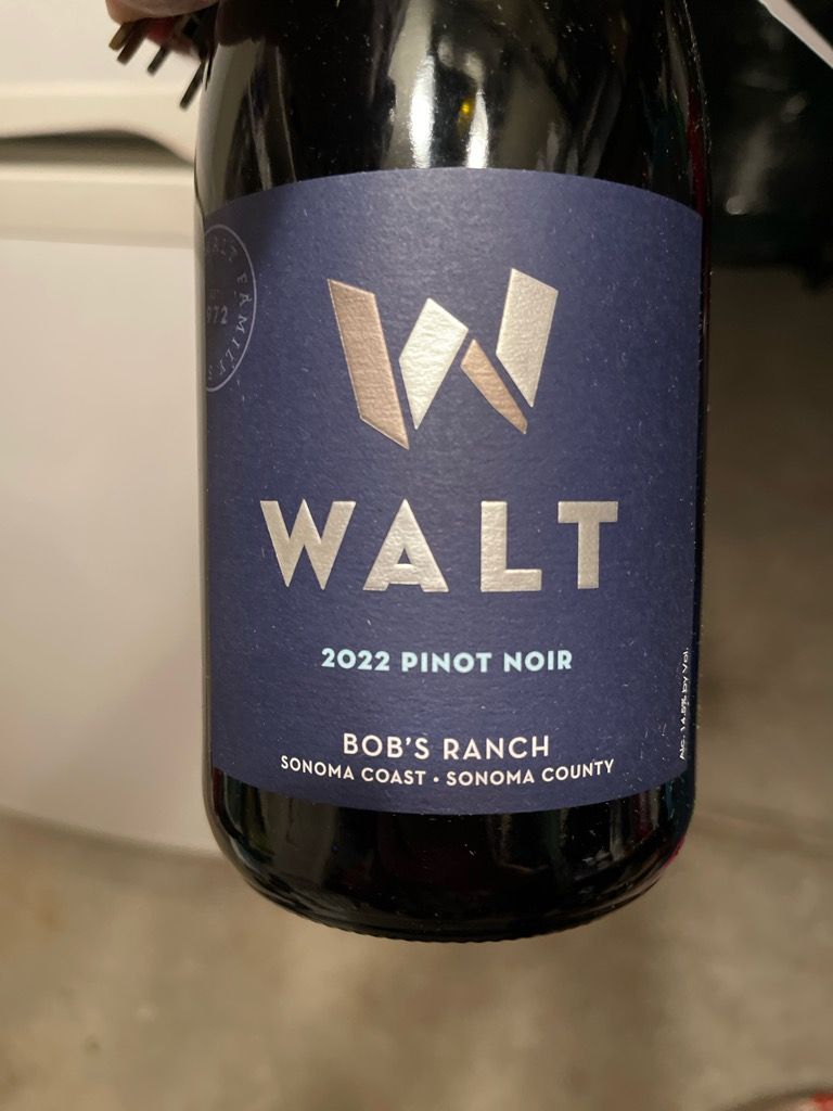 2022 Walt Pinot Noir Bob's Ranch, USA, California, Sonoma County ...