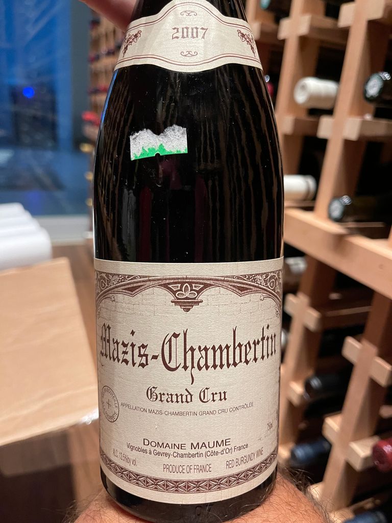 2007 Domaine Maume Mazis-Chambertin - CellarTracker