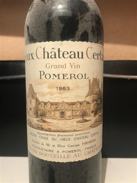 1983 Vieux Château Certan - CellarTracker