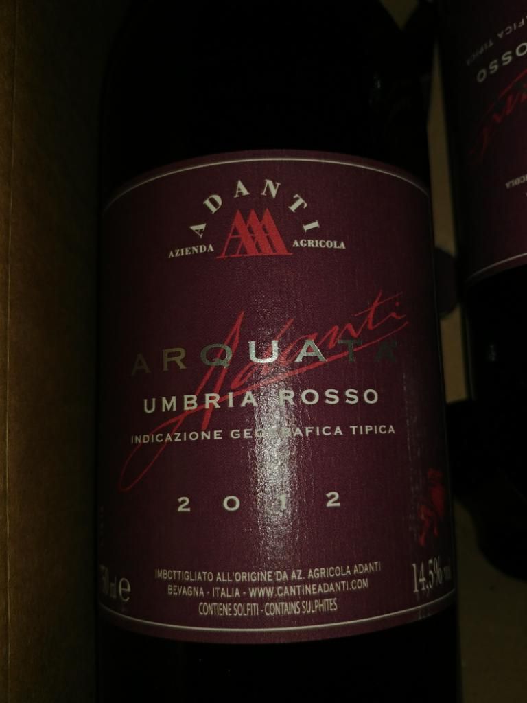 2012 Adanti Montefalco Rosso Arquata, Italy, Umbria, Montefalco ...