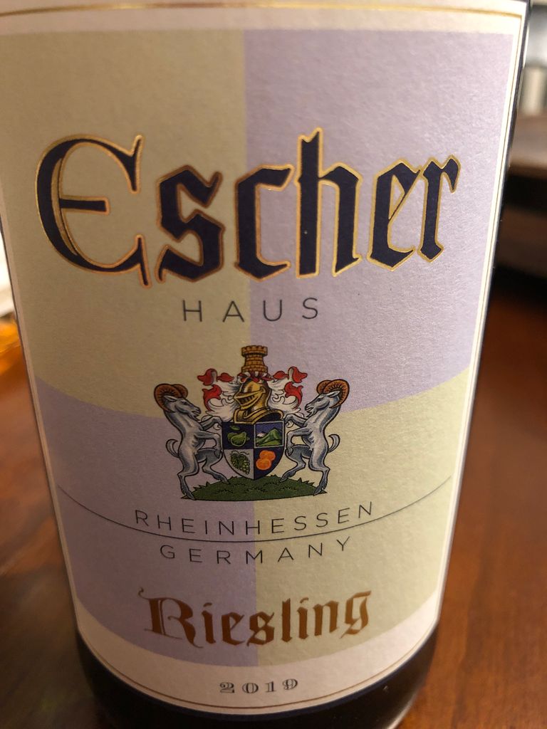 2019 Escher Haus Riesling, Germany, Rheinhessen