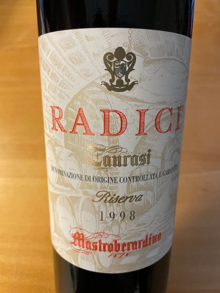 1998 Mastroberardino Taurasi Radici Riserva - CellarTracker