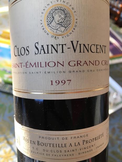 1993 Clos Saint-Vincent, France, Bordeaux, Libournais, St. Émilion ...