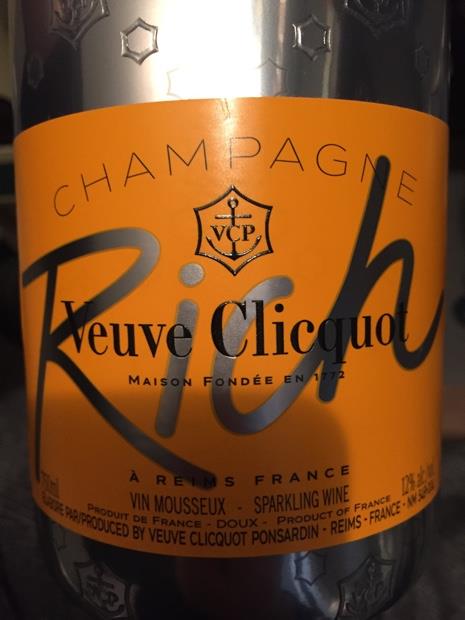 N.V. Veuve Clicquot Rich Champagne