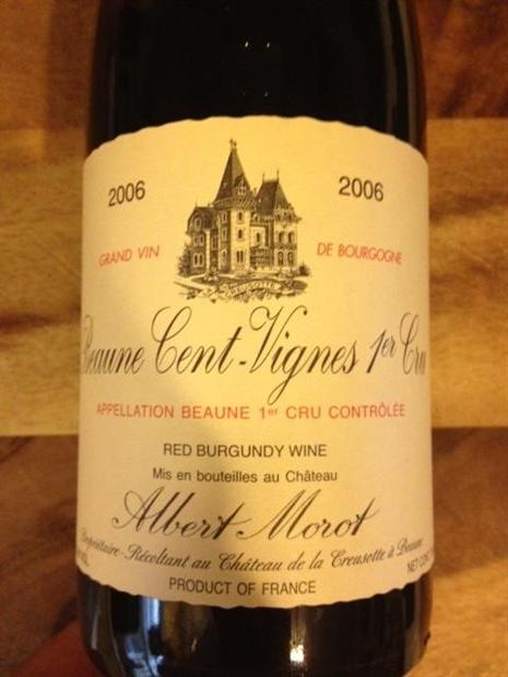 2006 Albert Morot Beaune 1er Cru Cent-Vignes - CellarTracker