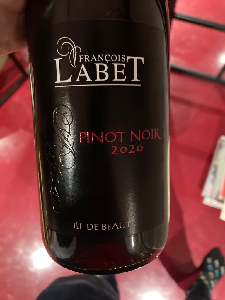 2019 Francois Labet Pinot Noir, Ile de Beaute, Corsica