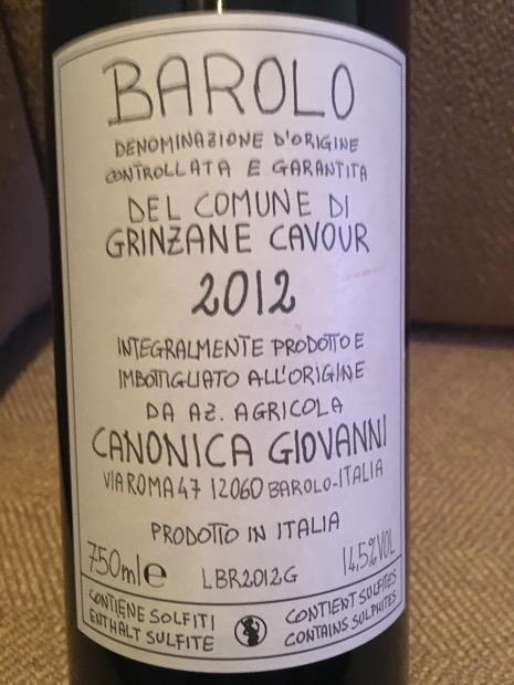 2017 Giovanni Canonica Barolo Grinzane Cavour - CellarTracker