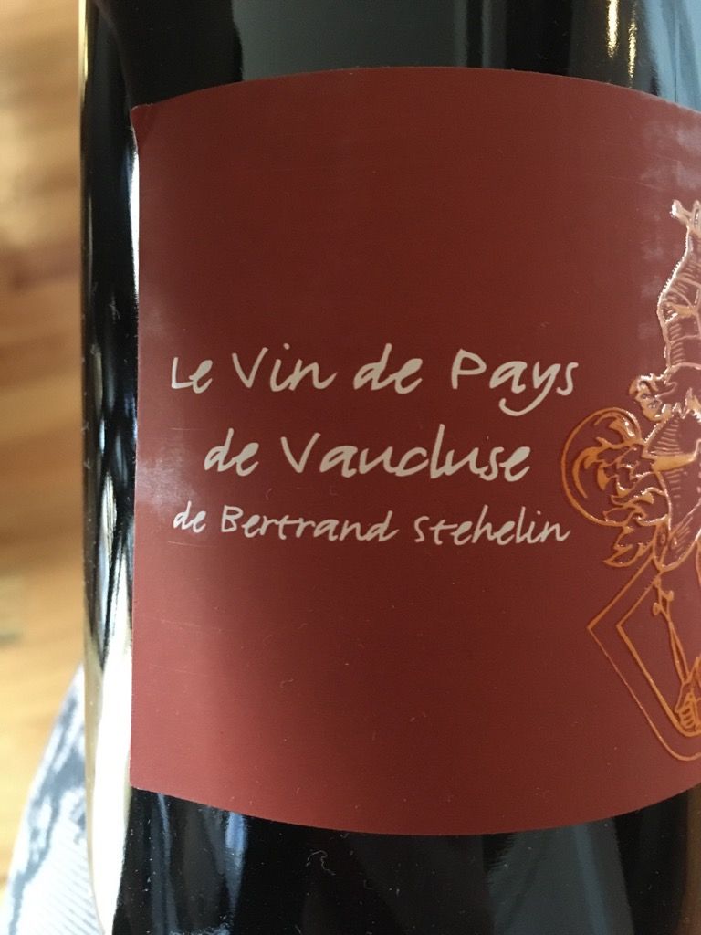 2017 Domaine Bertrand Stehelin Le Vin de Pays de Vaucluse, France