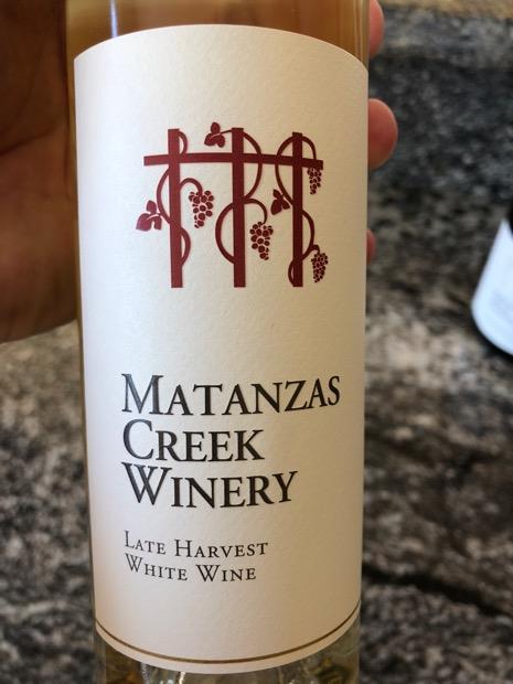 NV Matanzas Creek Winery Sauvignon Blanc Late Harvest, USA, California ...