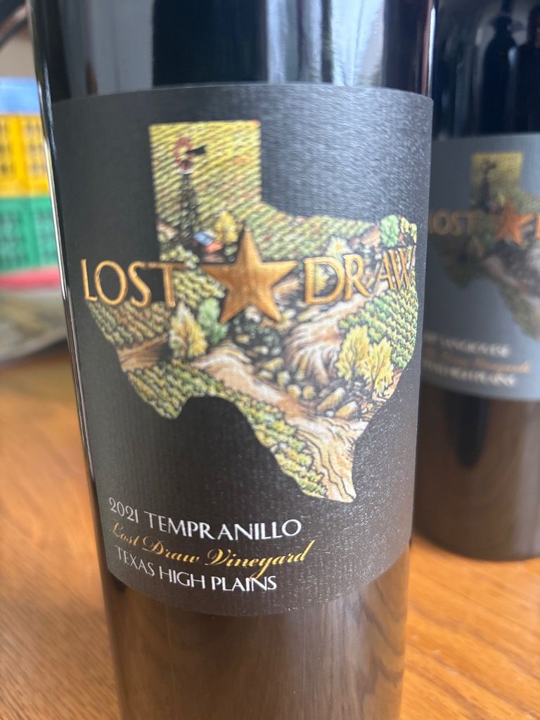 2021 Lost Draw Cellars Tempranillo Farmhouse Vineyards, USA, Texas ...