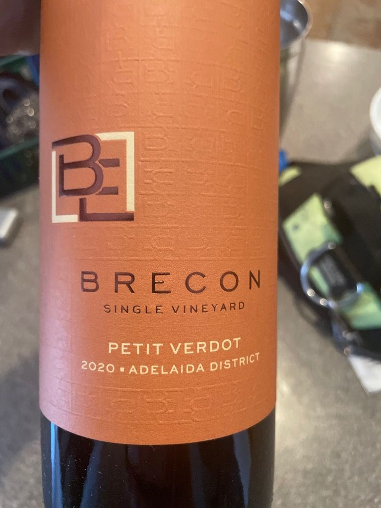 2020 Brecon Estate Petit Verdot, USA, California, Central Coast, Paso