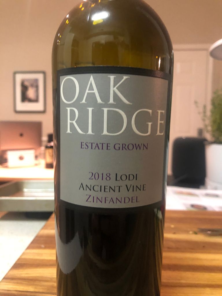 2018 Oak Ridge Winery Zinfandel Ancient Vine CellarTracker