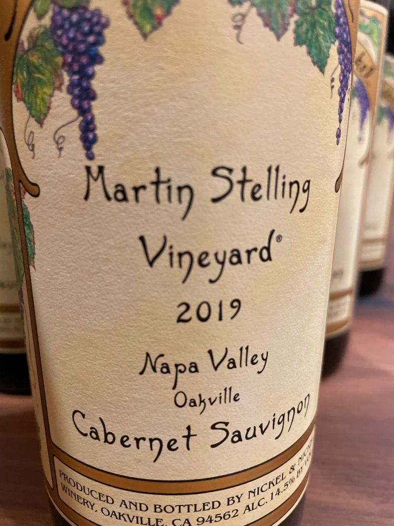 2019 Nickel & Nickel Sauvignon Martin Stelling Vineyard Oakville, USA, California, Napa