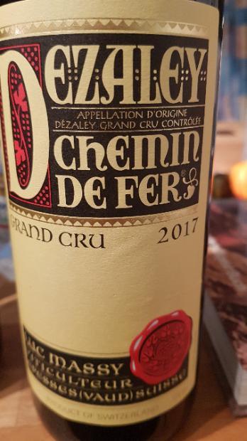 2017 Luc Massy Chasselas Chemin de Fer Dézaley - CellarTracker