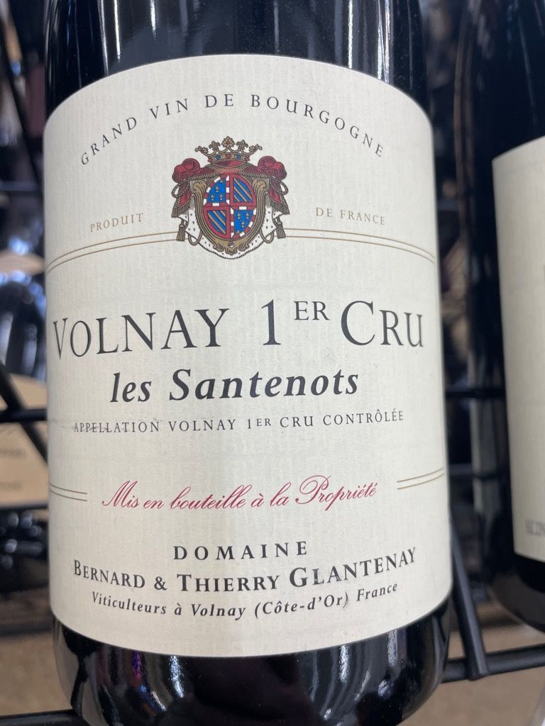2017 Domaine Bernard & Thierry Glantenay Volnay 1er Cru Santenots