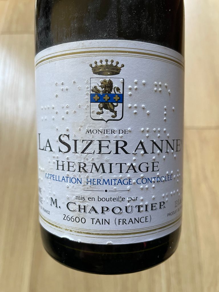 1995 M. Chapoutier Hermitage La Sizeranne - CellarTracker