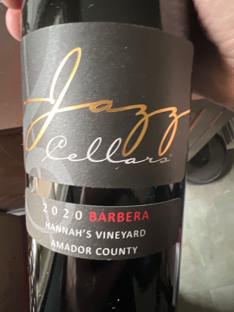 2020 Jazz Cellars Barbera Hannah's Vineyard, USA, California, Sierra