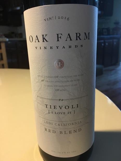 Lodi Oak Farm Vineyards Tievoli Red Blend Oak Farm Tievoli