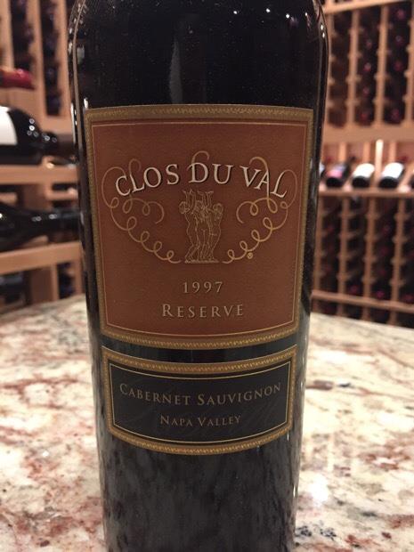 Clos du Val 1997 CS クロ・デュ・ヴァル 1997 Clos du Val Cabernet Sauvignon Reserve - CellarTracker