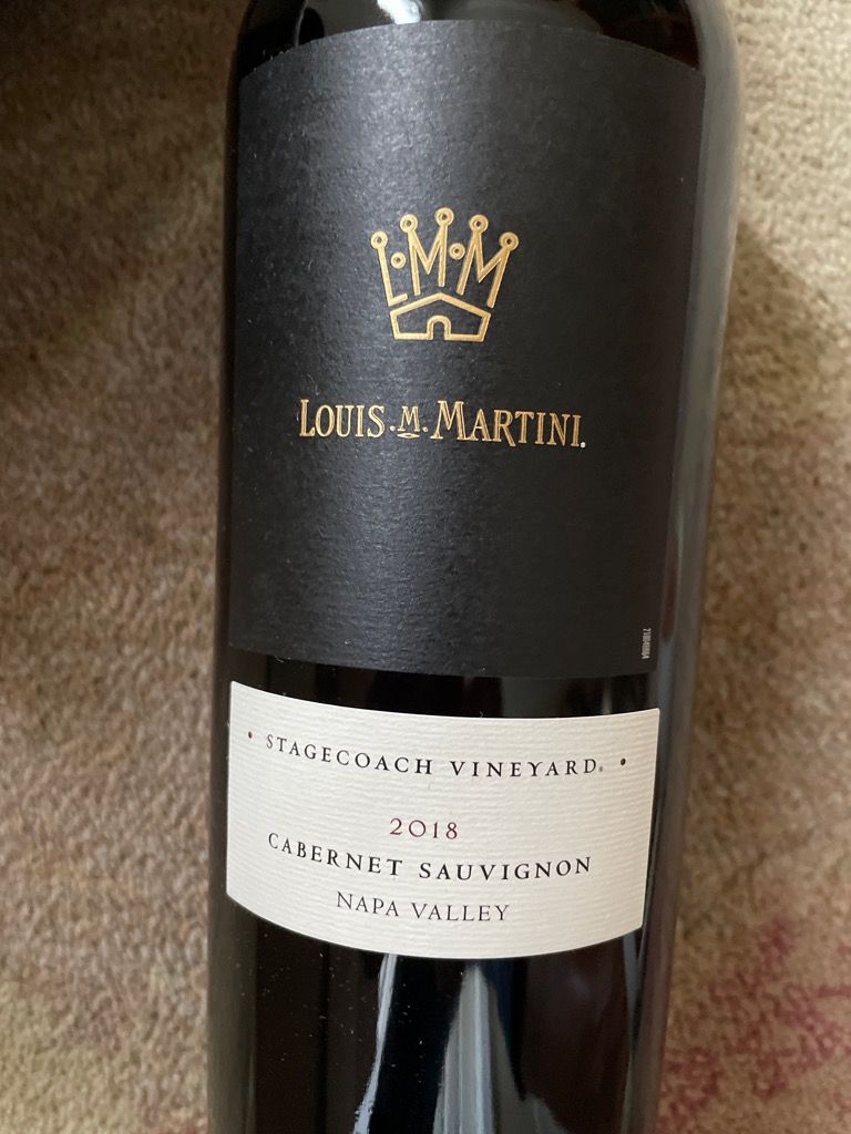 2018 Louis M. Martini Cabernet Sauvignon Cypress Ranch Vineyard, USA ...