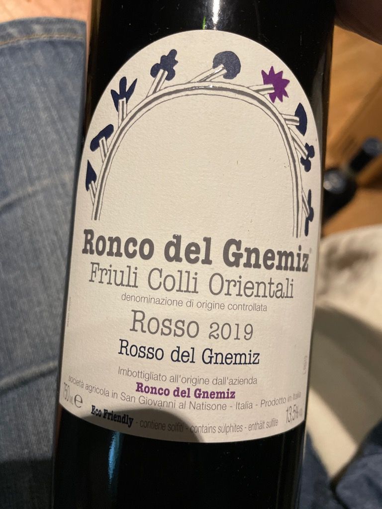 2000 Ronco del Gnemiz Friuli Rosso del Gnemiz - CellarTracker