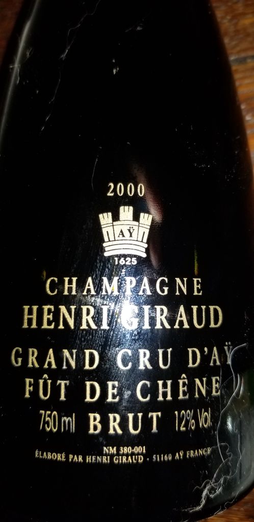 Henri Giraud Fût de Chêne 2000 2000 Henri Giraud Champagne Grand Cru Fût De Chêne Brut Vintage Aÿ