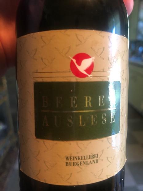 1981 Weinkellerei Burgenland Beerenauslese - CellarTracker