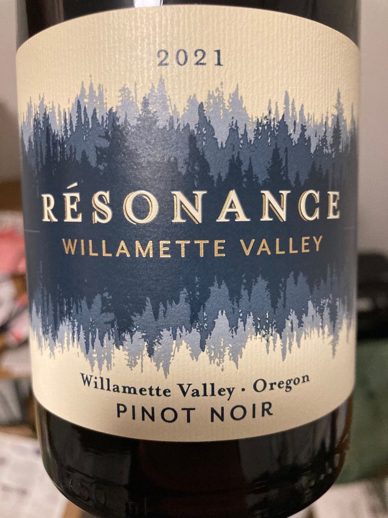 2021 Résonance Pinot Noir - CellarTracker